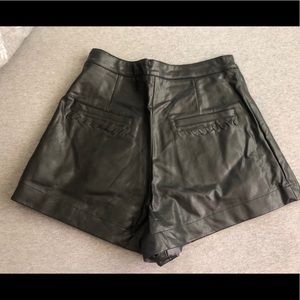 Forever 21 Black Leather Shorts